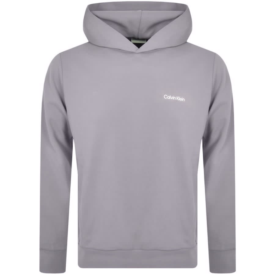 Image number 1 for Calvin Klein Micro Logo Repreve Hoodie Lilac