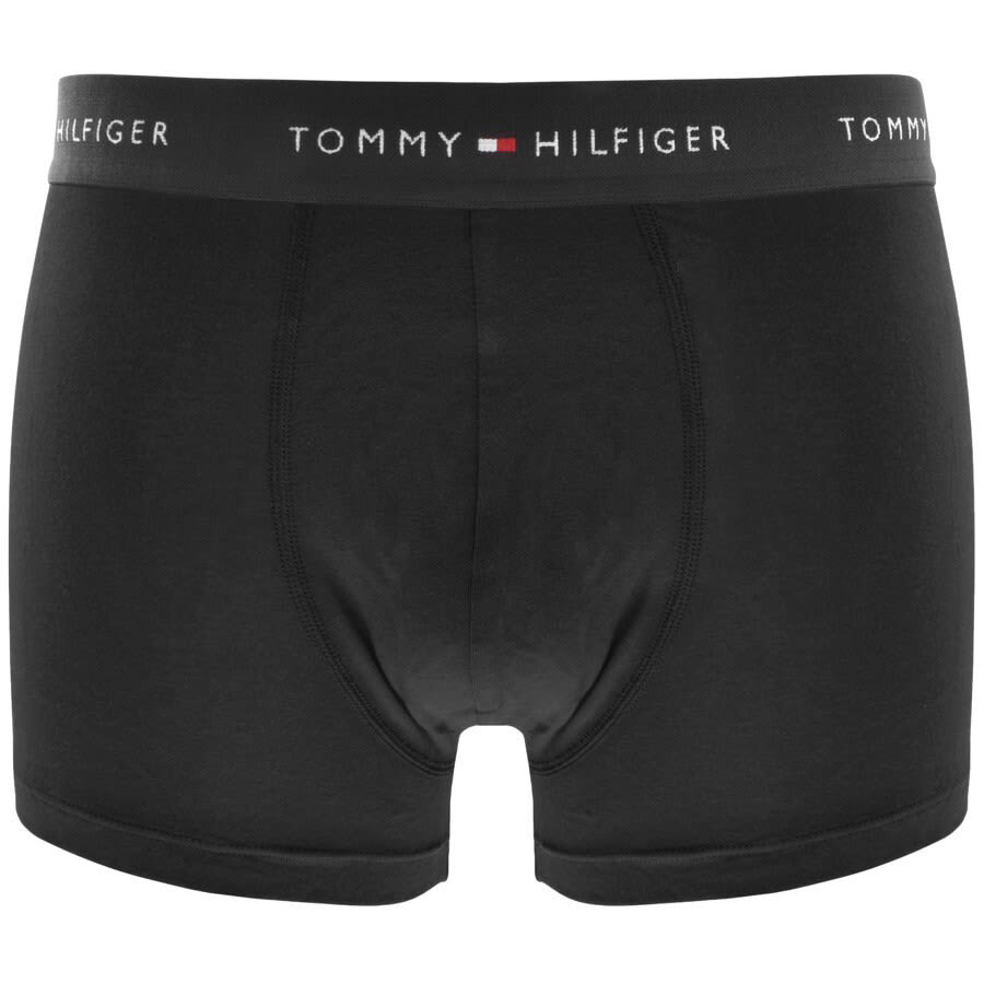 Image number 2 for Tommy Hilfiger Underwear Three Pack Trunks Black