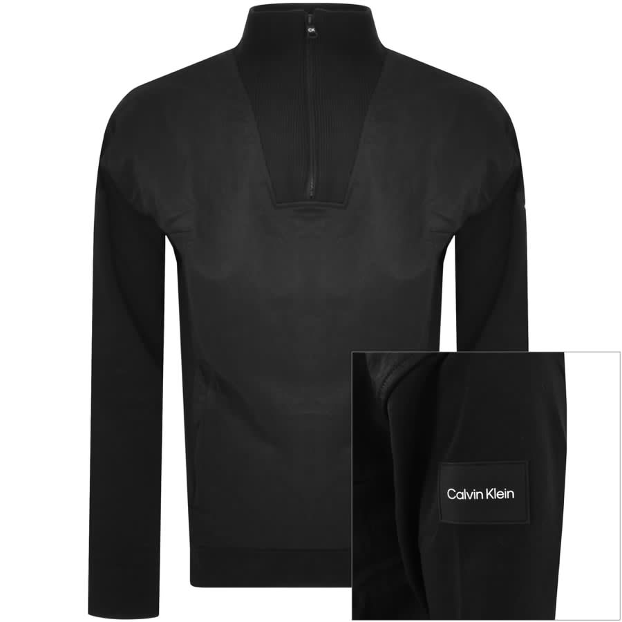 Image number 1 for Calvin Klein Mix Media Jacket Black