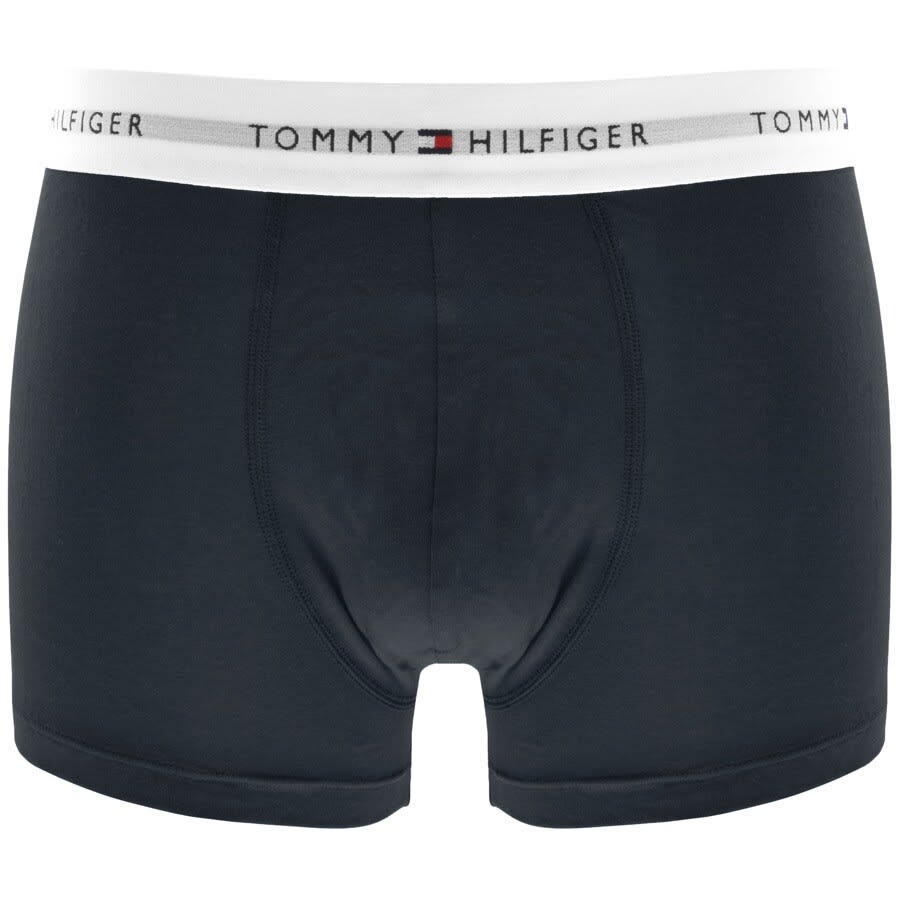 Image number 3 for Tommy Hilfiger Underwear Three Pack Trunks Navy