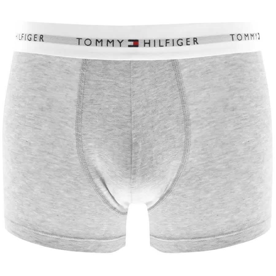 Image number 4 for Tommy Hilfiger Underwear Three Pack Trunks Grey