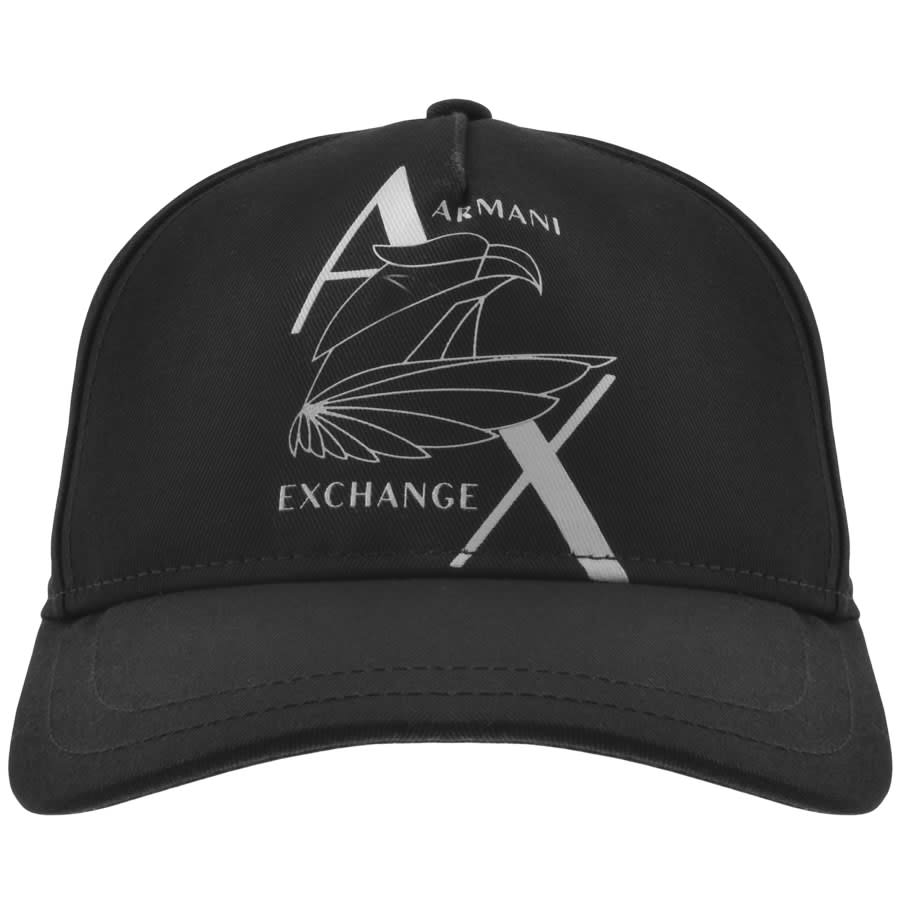 Image number 1 for Armani Exchange Logo Cap Black