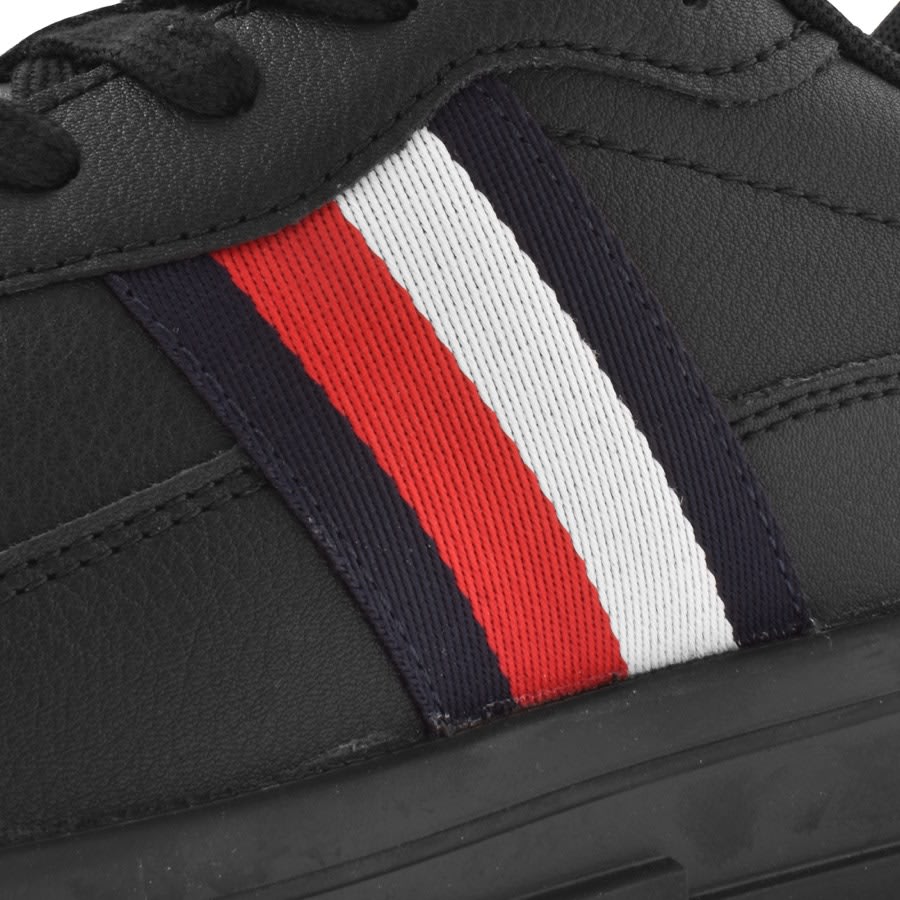 Tommy Hilfiger Supercup Stripe Trainers Black Mainline Menswear