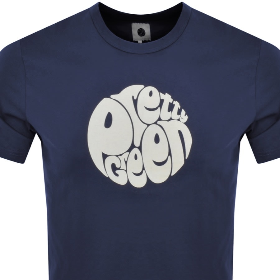 Image number 2 for Pretty Green Gillespie T Shirt Navy