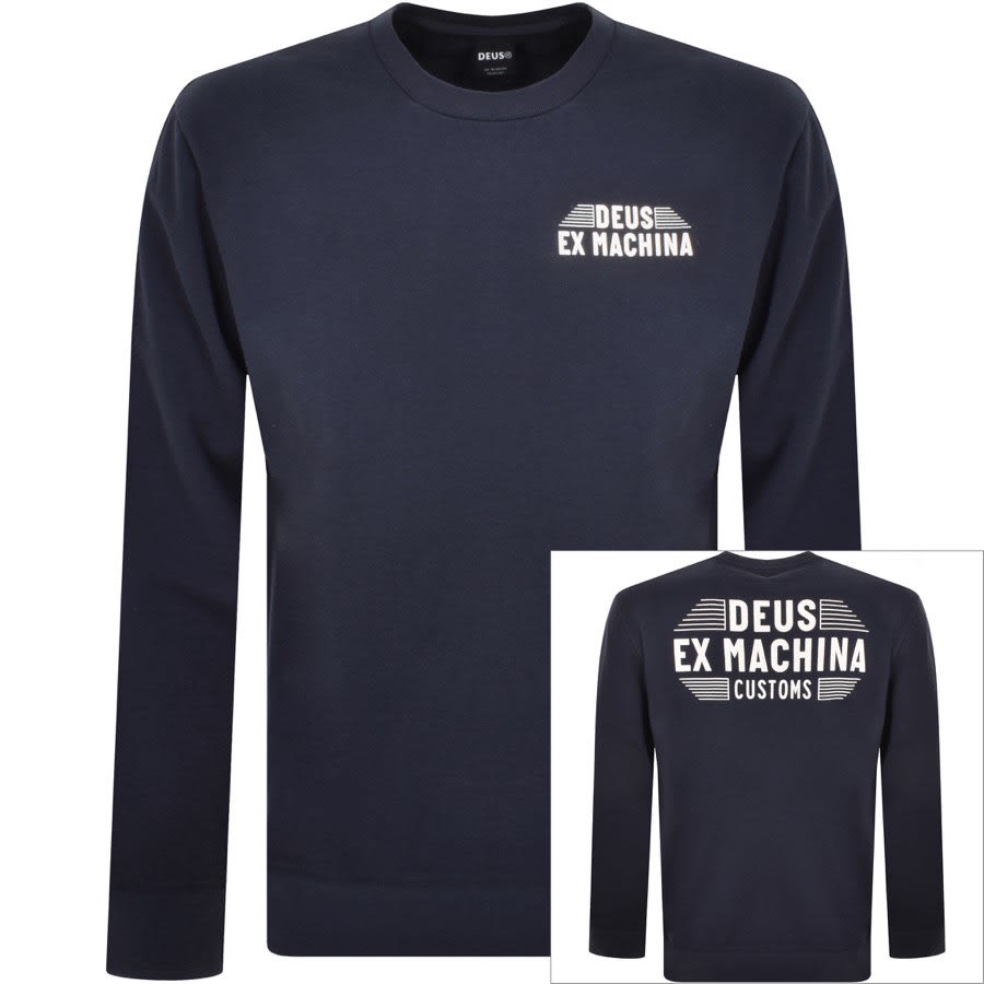 Image number 1 for Deus Ex Machina Fender Sweatshirt Navy