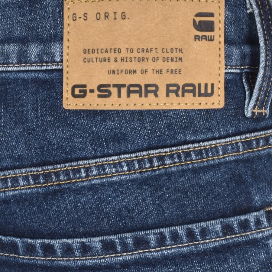 Image number 3 for G Star Raw Mosa Straight Jeans Blue