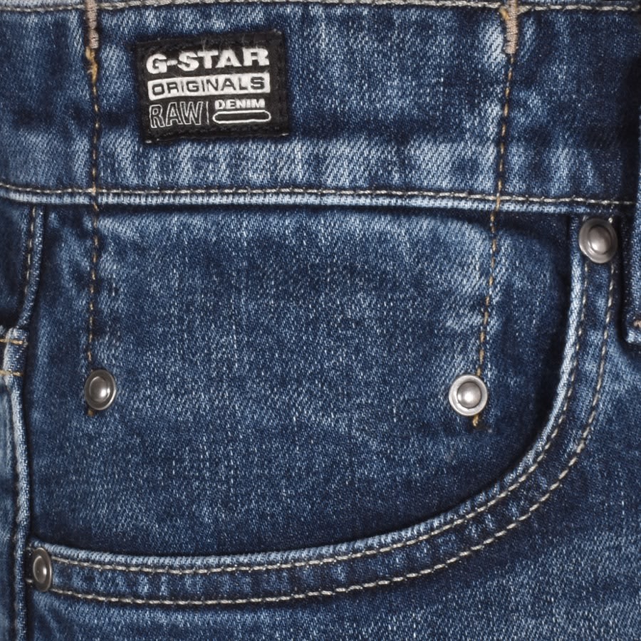 Image number 4 for G Star Raw Mosa Straight Jeans Blue