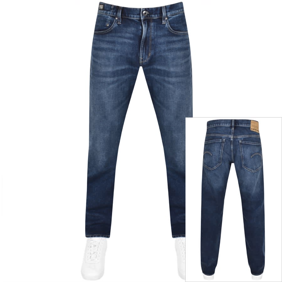 Image number 1 for G Star Raw Mosa Straight Jeans Blue