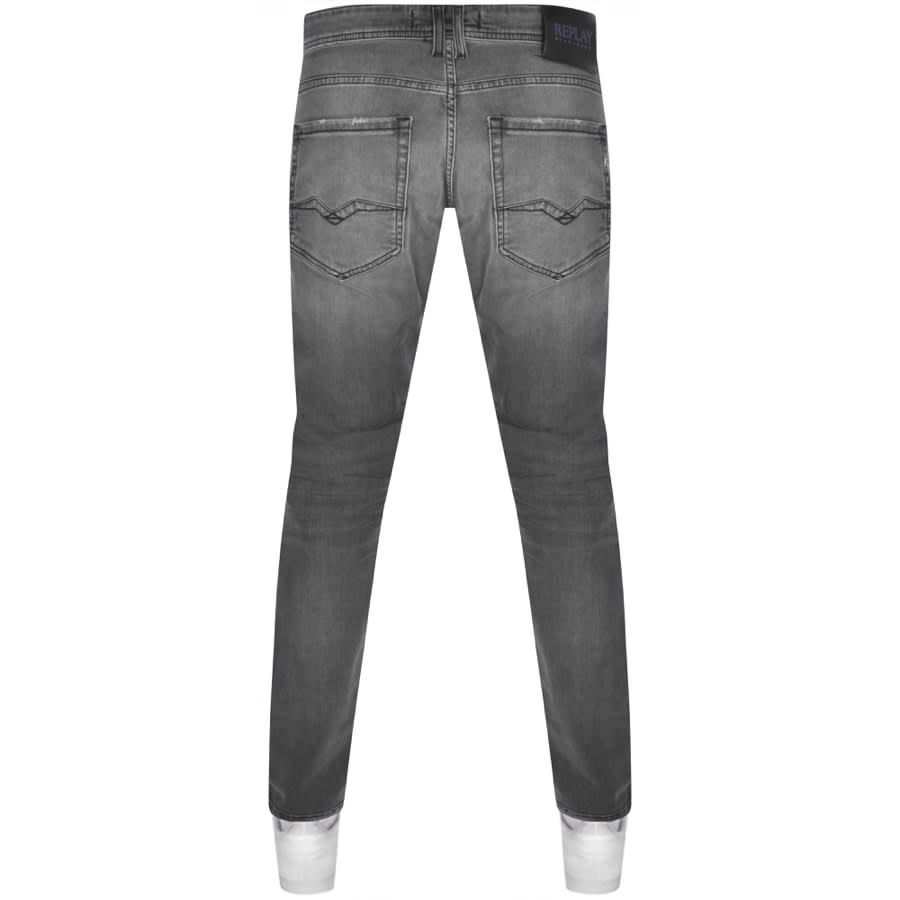 Image number 2 for Replay Comfort Fit Rocco Jeans Grey