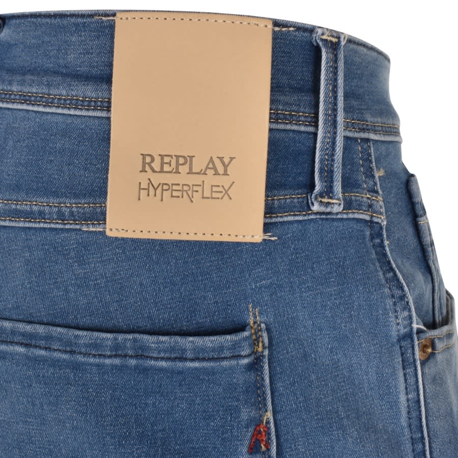 Image number 3 for Replay Anbass Jeans Mid Wash Blue