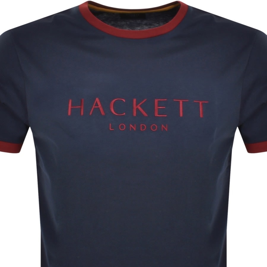 Image number 2 for Hackett Modern City Heritage Classic T Shirt Navy