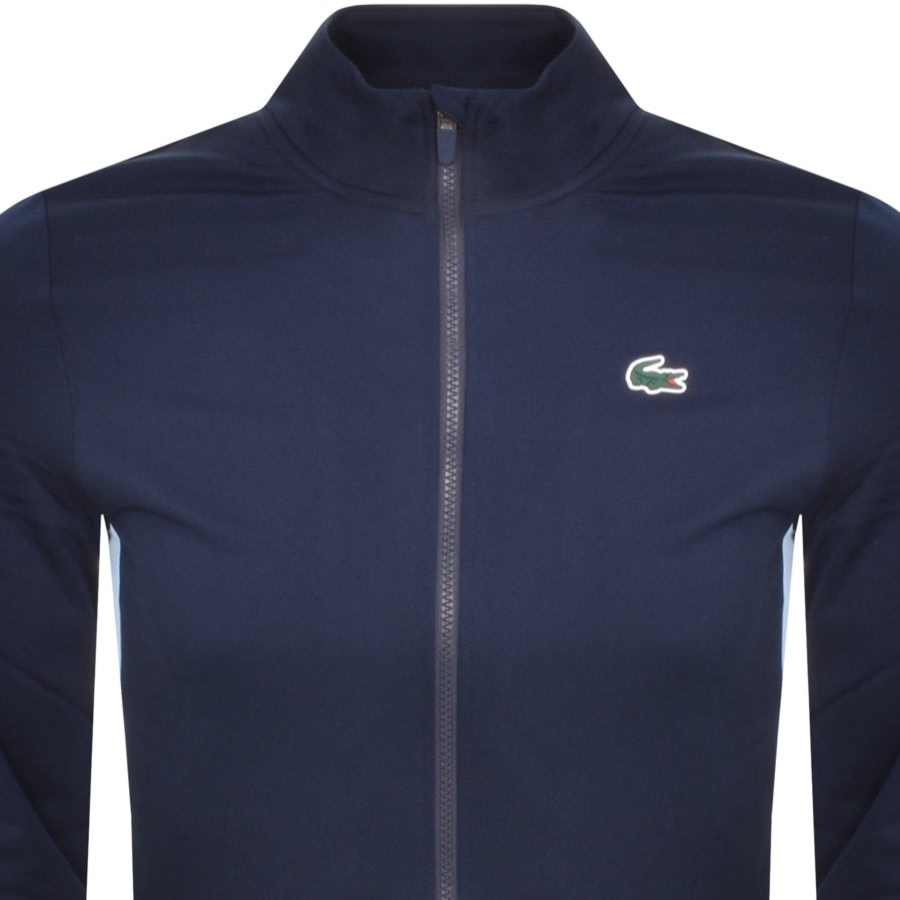 Image number 2 for Lacoste Technical Capsule Full Zip Sweatshirt Navy