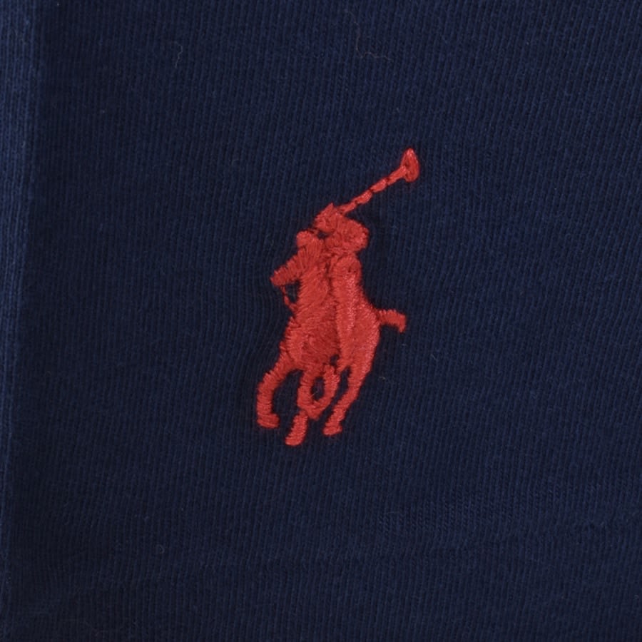 Image number 3 for Ralph Lauren Hooded Long Sleeve T Shirt Navy