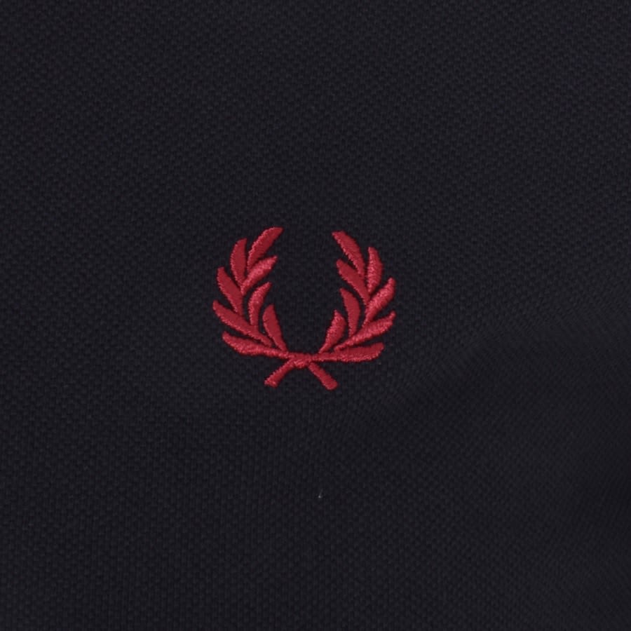 Image number 3 for Fred Perry Twin Tipped Polo T Shirt Navy