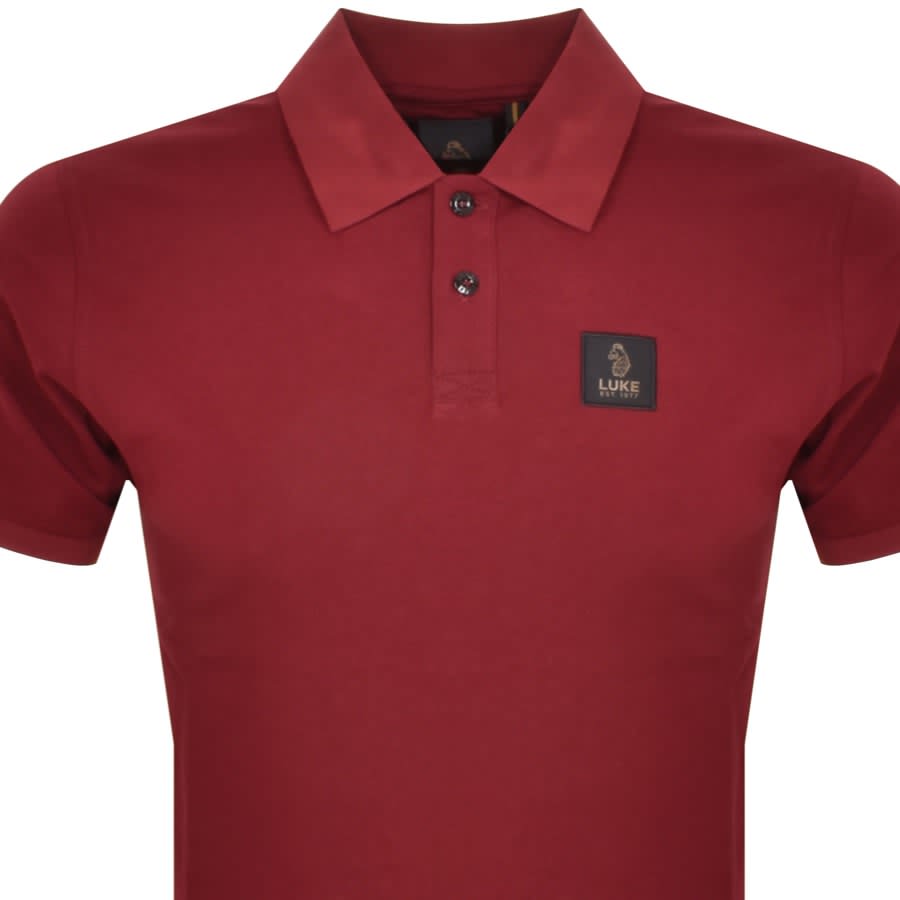 Image number 2 for Luke 1977 Laos Patch Polo T Shirt Red