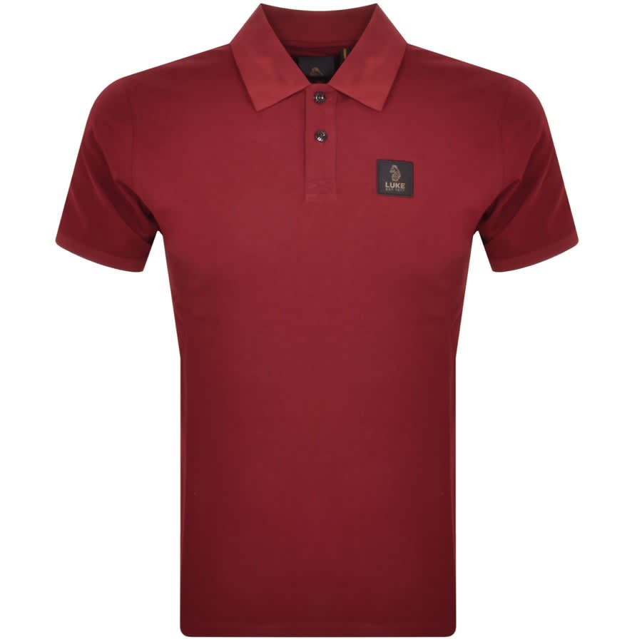 Image number 1 for Luke 1977 Laos Patch Polo T Shirt Red