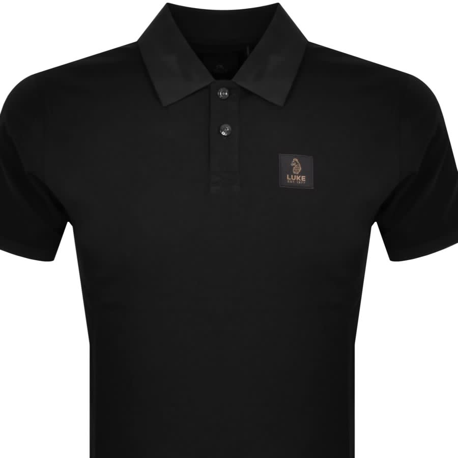 Image number 2 for Luke 1977 Laos Patch Polo T Shirt Black