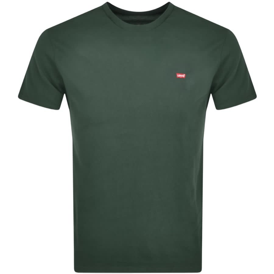 Image number 1 for Levis Original Housemark Logo T Shirt Green