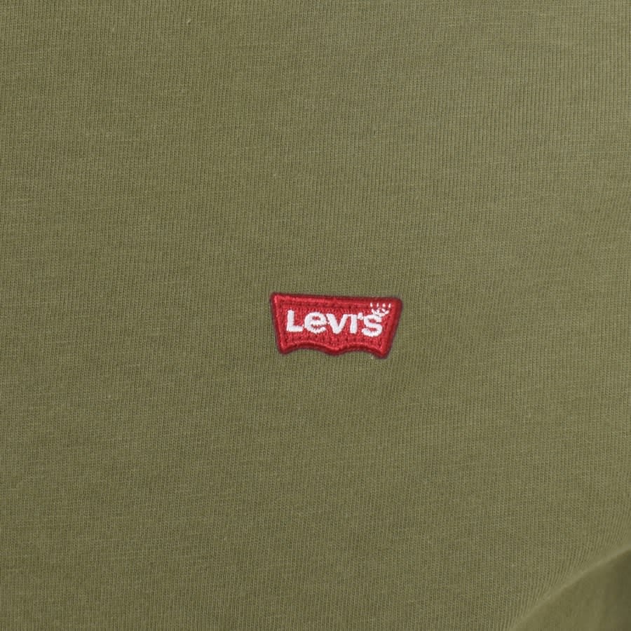 Image number 3 for Levis Original Logo Long Sleeve T Shirt Green