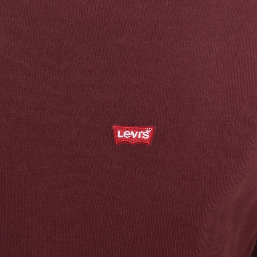Image number 3 for Levis Original Crew Neck Sweatshirt Burgundy