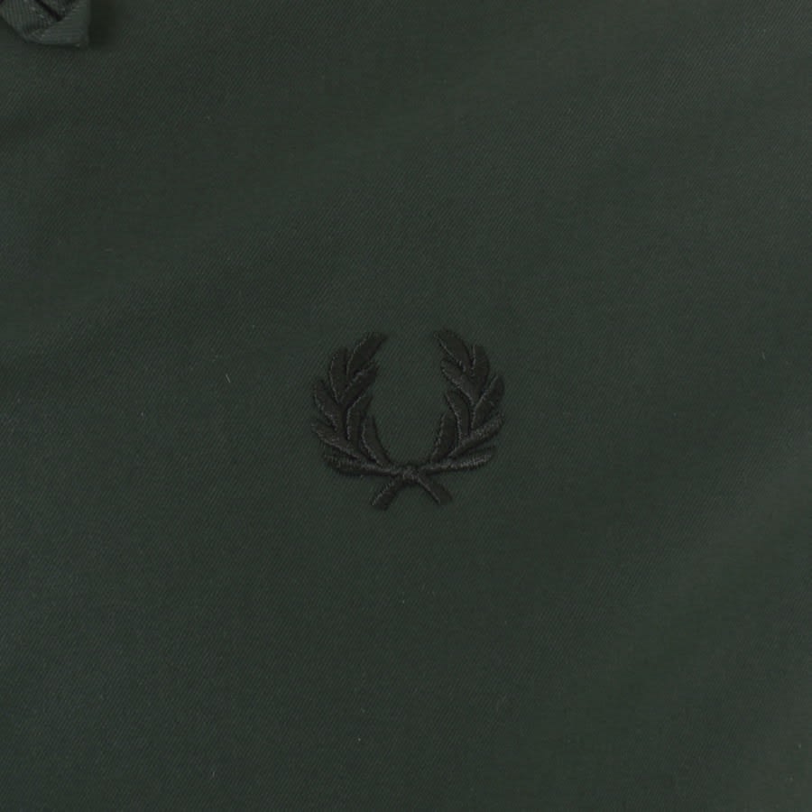 Image number 3 for Fred Perry Ombre Revere Collar Shirt Green