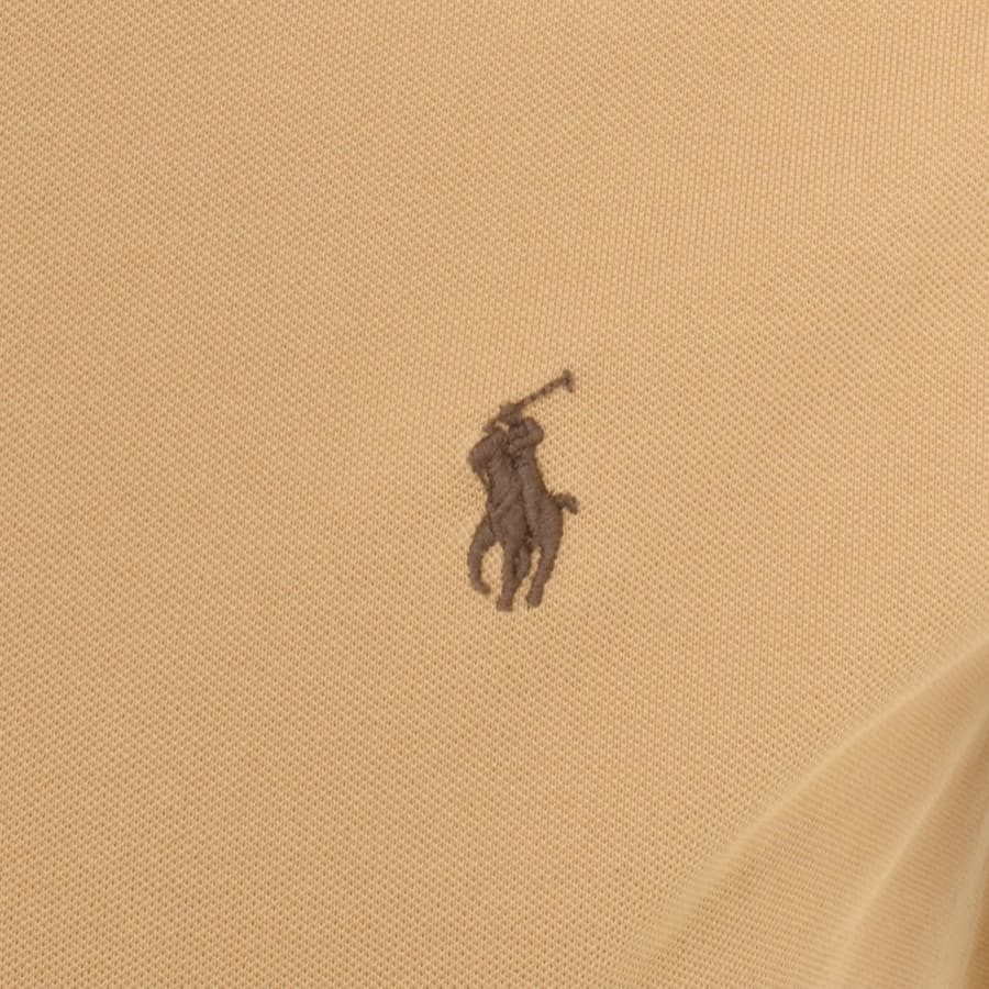 Image number 3 for Ralph Lauren Slim Fit Polo T Shirt Beige