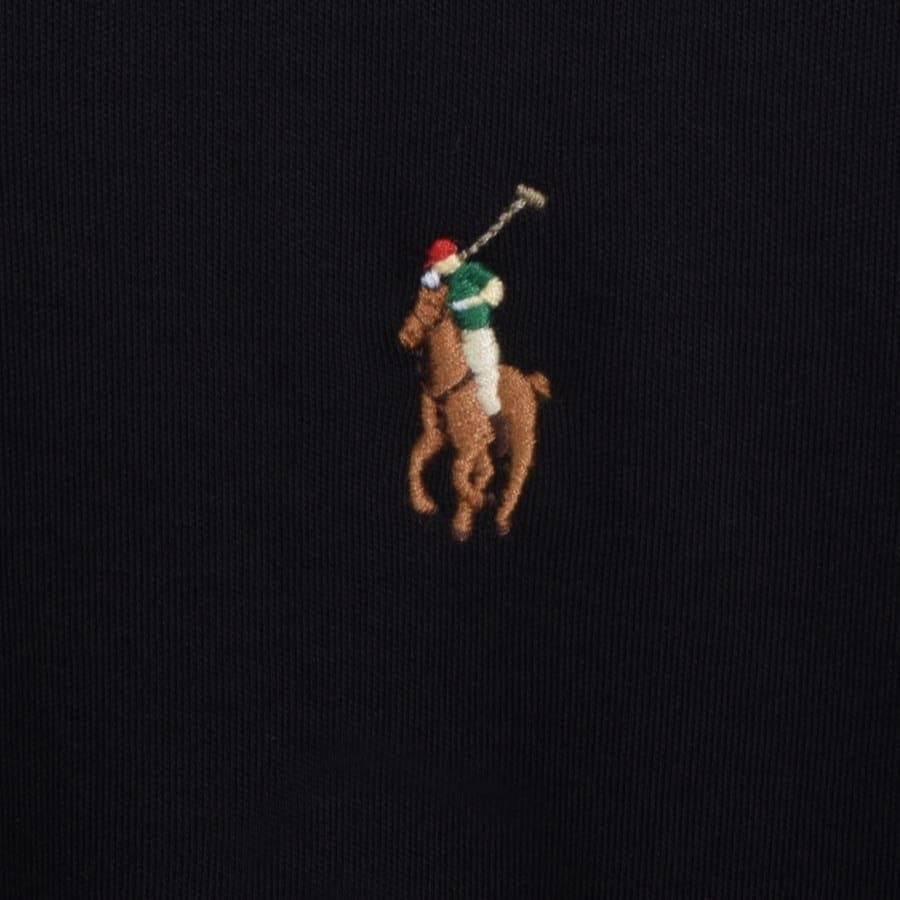 Image number 3 for Ralph Lauren Long Sleeved Roll Neck T Shirt Black