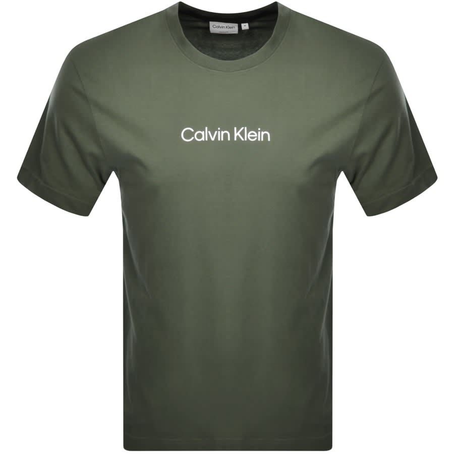 Image number 1 for Calvin Klein Hero Logo Comfort Fit T Shirt Green