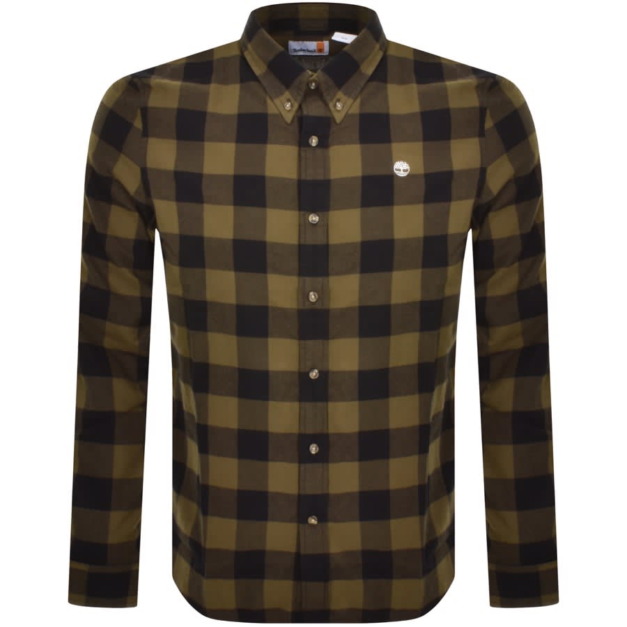 Image number 1 for Timberland Long Sleeve Slim Oxford Shirt Green