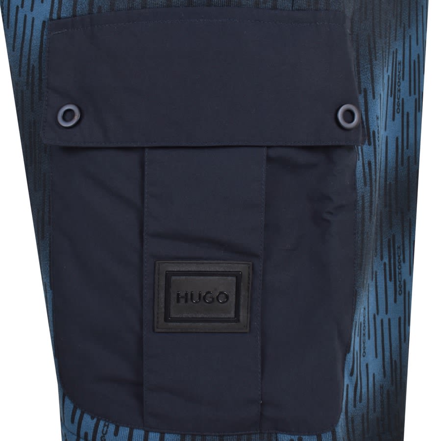 Image number 3 for HUGO Dunnan Jersey Shorts Navy