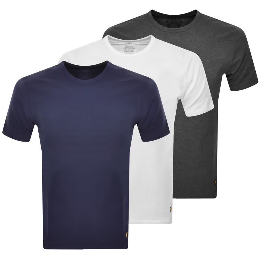 Image number 1 for Lyle And Scott 3 Pack T Shirts Navy