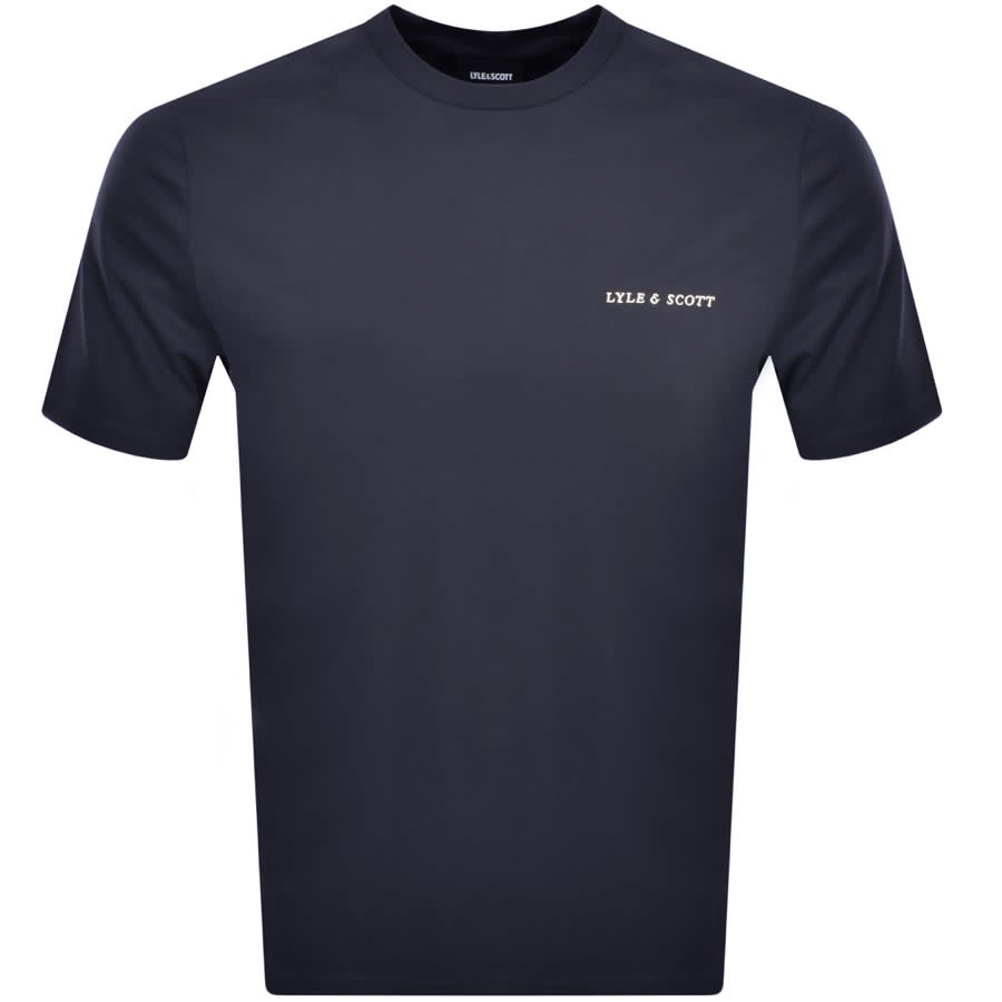 Image number 1 for Lyle And Scott Crew Neck T Shirt Navy
