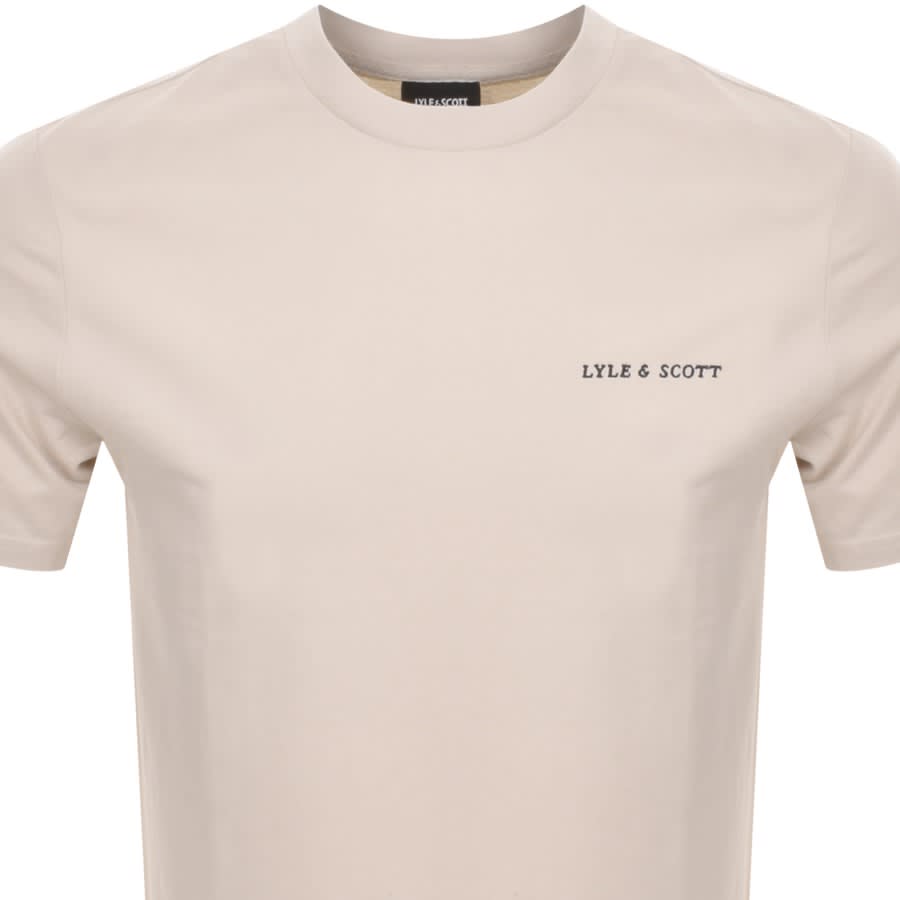 Image number 2 for Lyle And Scott Crew Neck T Shirt Beige