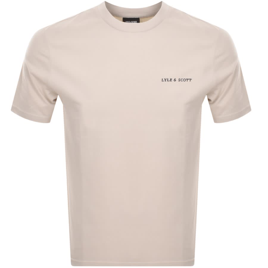 Image number 1 for Lyle And Scott Crew Neck T Shirt Beige