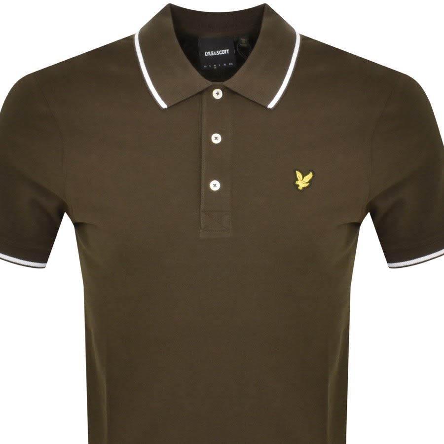 Image number 2 for Lyle And Scott Short Sleeved Polo T Shirt Green