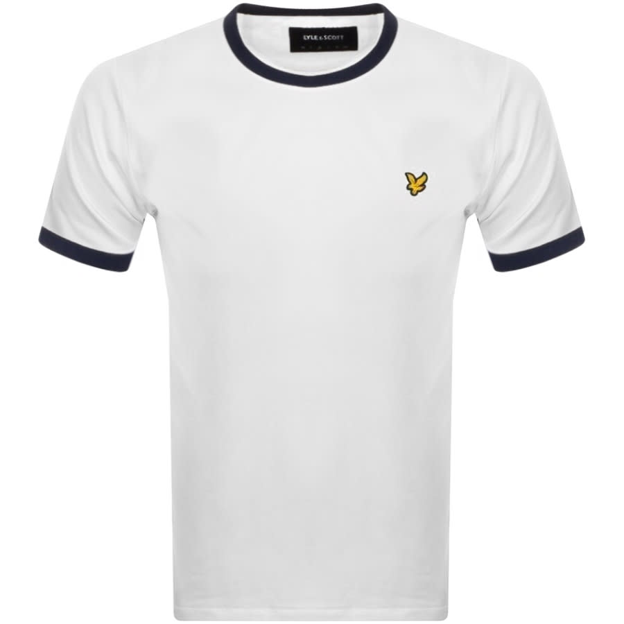 Image number 1 for Lyle And Scott Ringer T Shirt White