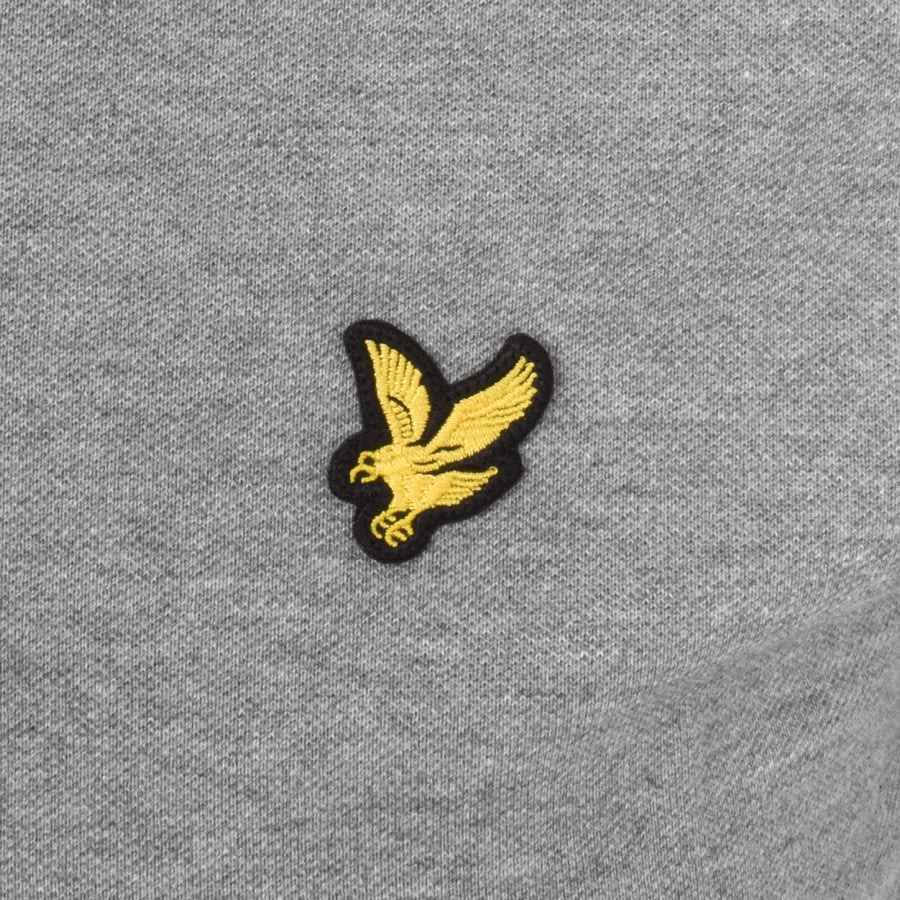 Image number 3 for Lyle And Scott Short Sleeved Polo T Shirt Grey