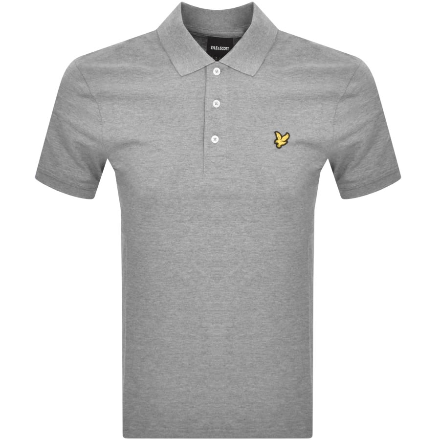 Image number 1 for Lyle And Scott Short Sleeved Polo T Shirt Grey