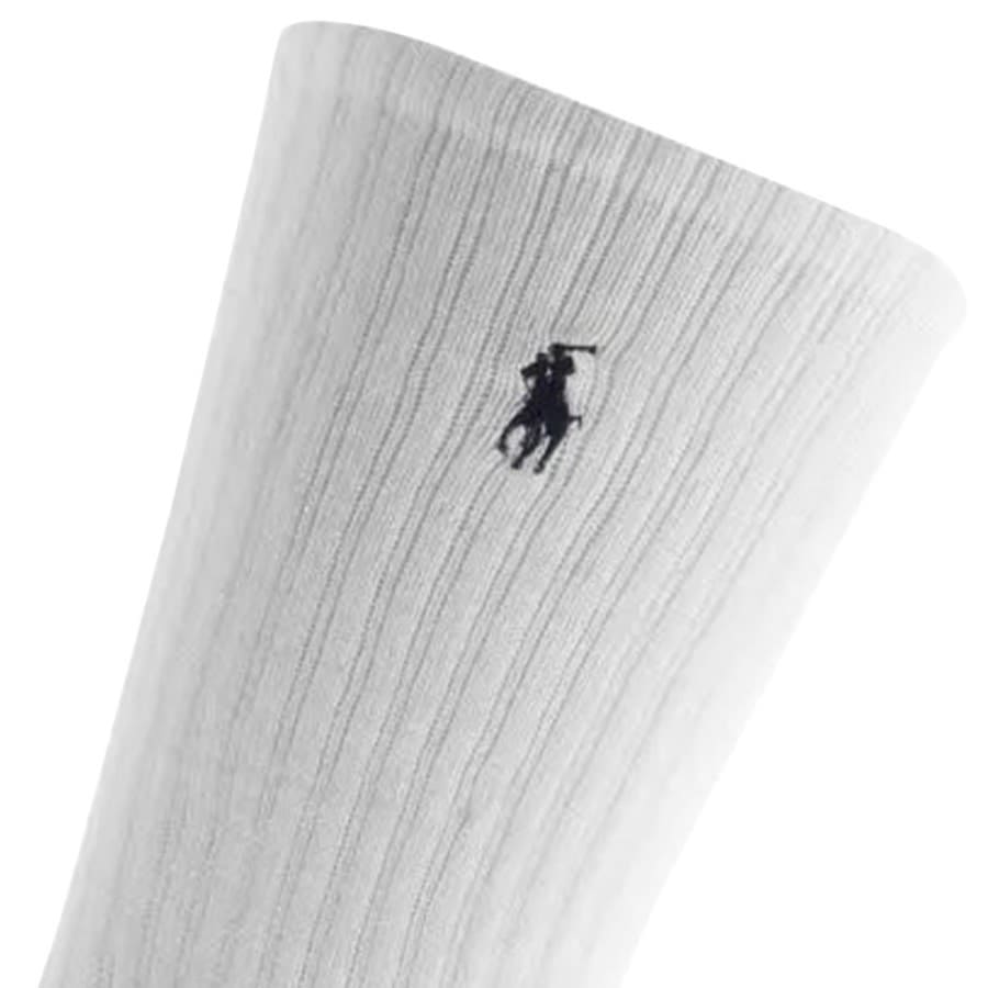 Image number 3 for Ralph Lauren Three Pack Socks White