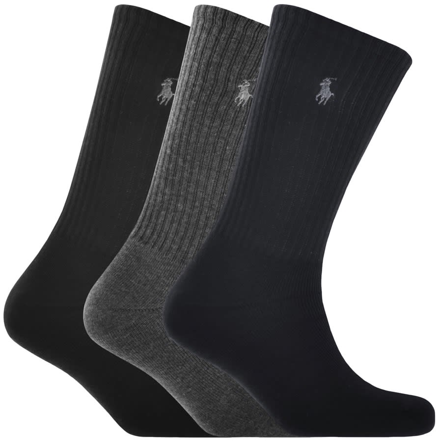 Image number 1 for Ralph Lauren Three Pack Socks Navy
