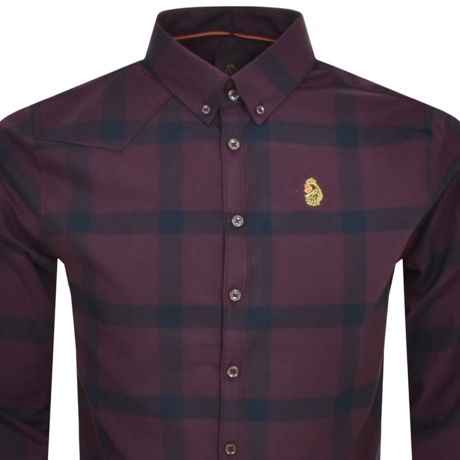 Image number 2 for Luke 1977 Long Sleeve Oxford Shirt Purple