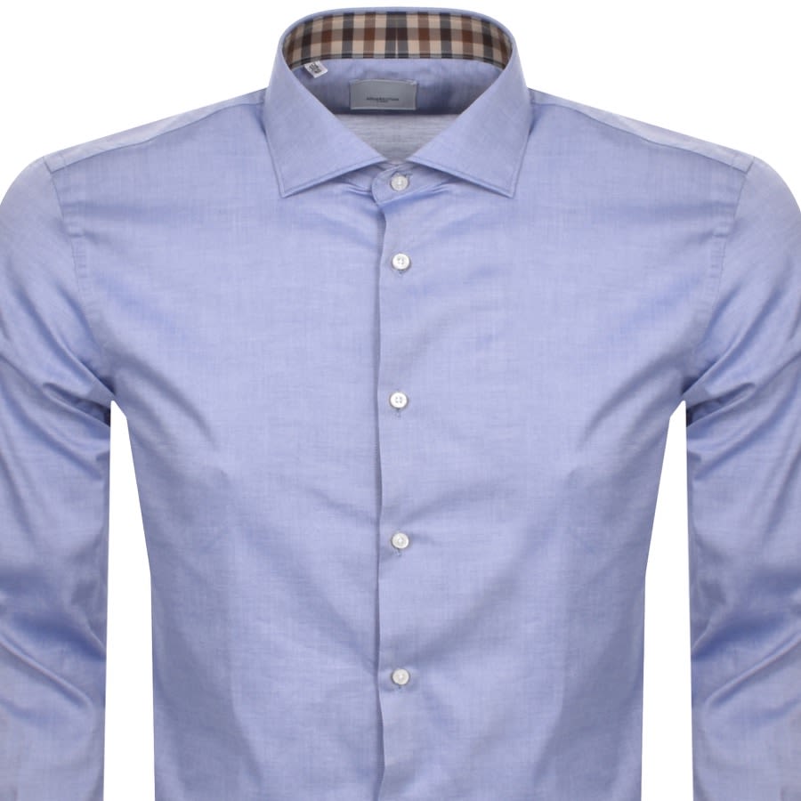 Image number 2 for Aquascutum London Long Sleeved Shirt Blue