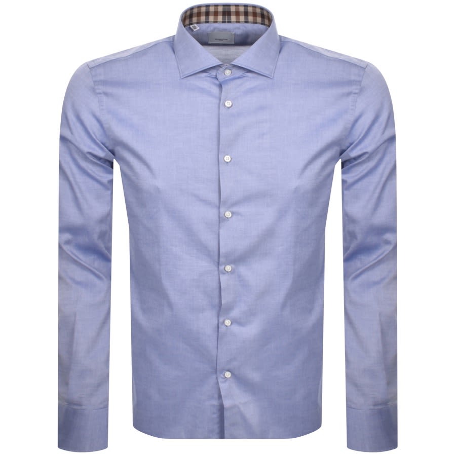Image number 1 for Aquascutum London Long Sleeved Shirt Blue