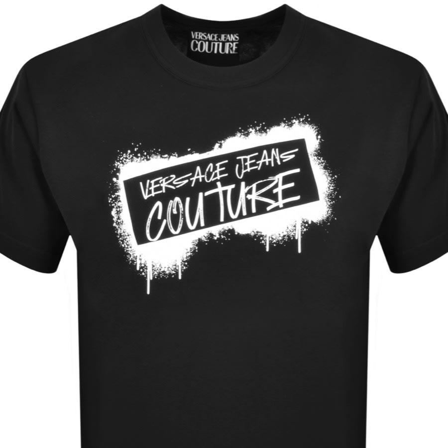 Image number 2 for Versace Jeans Couture Graffiti T Shirt Black