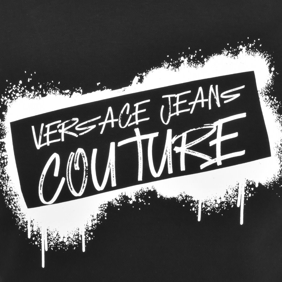 Image number 3 for Versace Jeans Couture Graffiti T Shirt Black