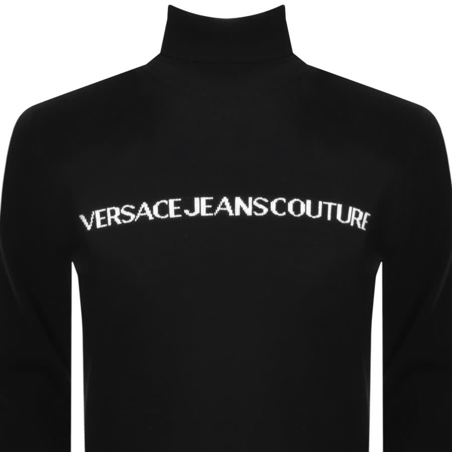 Image number 2 for Versace Jeans Couture Cashmere Knit Jumper Black