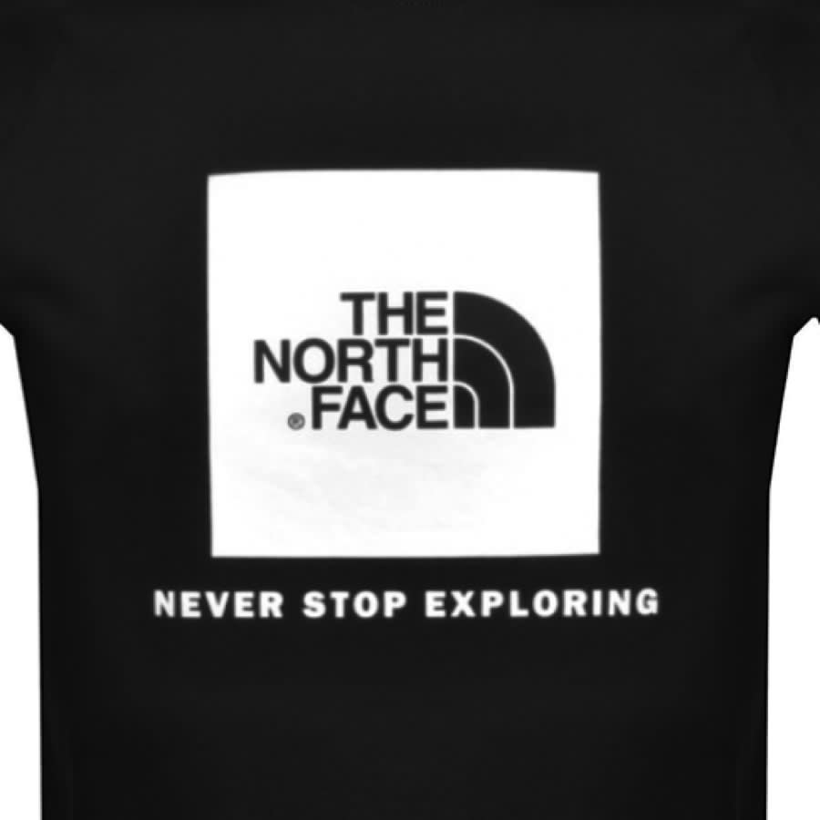 Image number 3 for The North Face Raglan Redbox T Shirt Black