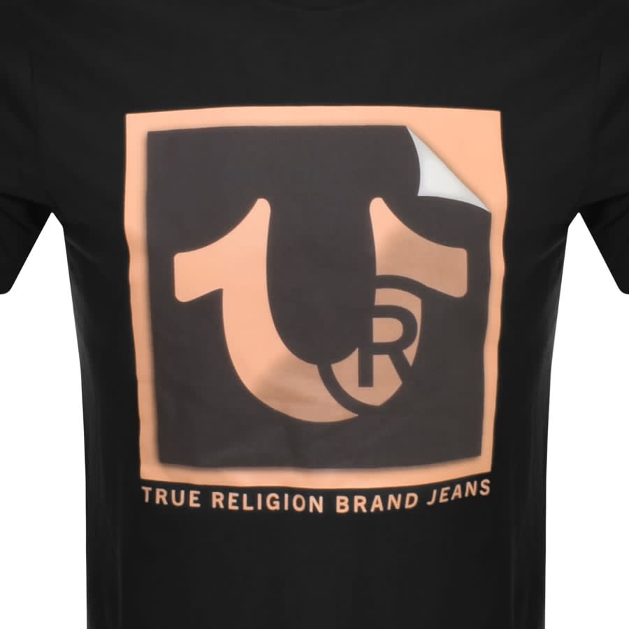 Image number 3 for True Religion Peeling Horseshoe T Shirt Black