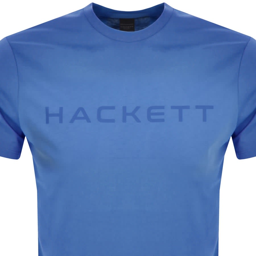 Image number 2 for Hackett London Logo T Shirt Blue