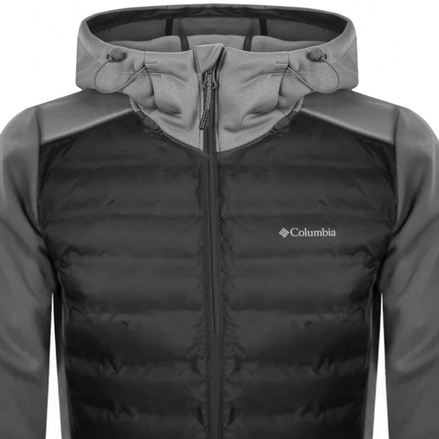 Image number 2 for Columbia Full Zip Insulated Hoodie Grey
